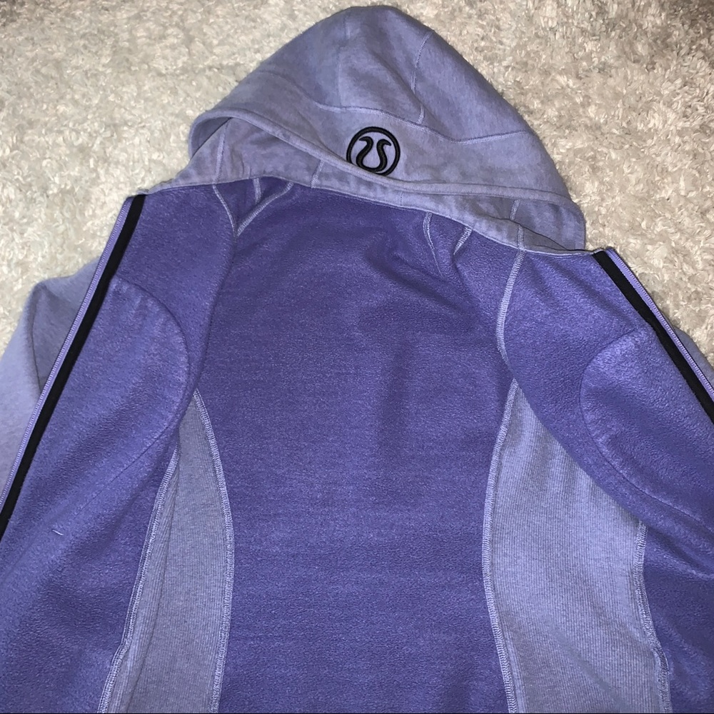 lululemon lavender scuba fleece zip up hoodie